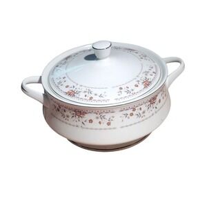 Claremont Fine Porcelain China Serving Tureen Floral Pattern Japan